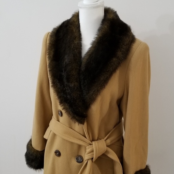 Jackets & Blazers - Vintage Luxe Faux Fur Long Coat Made in USA